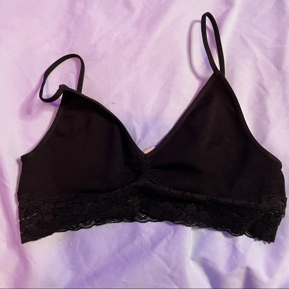 little black bralette